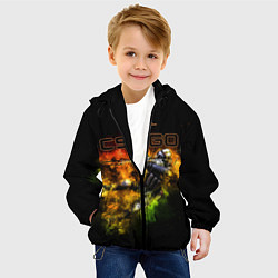 Куртка с капюшоном детская КС, цвет: 3D-черный — фото 2