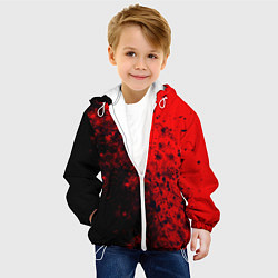 Куртка с капюшоном детская Пятна Крови, цвет: 3D-белый — фото 2