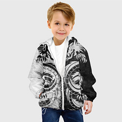 Куртка с капюшоном детская ДРАКОНЫ DRAGONS, цвет: 3D-белый — фото 2