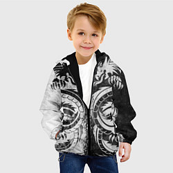 Куртка с капюшоном детская ДРАКОНЫ DRAGONS, цвет: 3D-черный — фото 2