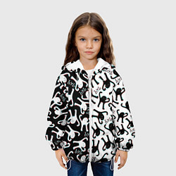 Куртка с капюшоном детская МЕМ КОТ ЪУЪ СЪУКА, цвет: 3D-белый — фото 2