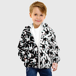 Куртка с капюшоном детская МЕМ КОТ ЪУЪ СЪУКА, цвет: 3D-белый — фото 2