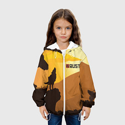 Куртка с капюшоном детская Rust, цвет: 3D-белый — фото 2