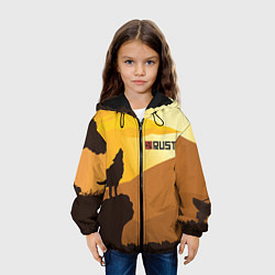 Куртка с капюшоном детская Rust, цвет: 3D-черный — фото 2