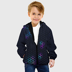 Куртка с капюшоном детская НЕОНОВАЯ БРОНЯ НЕО БРОНЯ, цвет: 3D-черный — фото 2