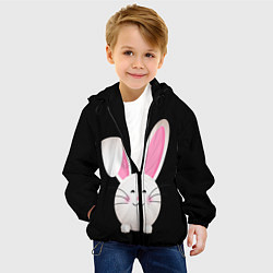 Куртка с капюшоном детская УШАСТИК, цвет: 3D-черный — фото 2