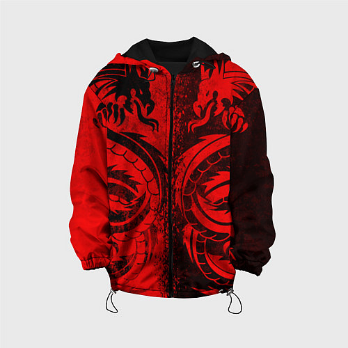 Детская куртка BLACK RED DRAGONS TATOO / 3D-Черный – фото 1
