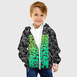 Куртка с капюшоном детская МАЙНКРАФТ MINECRAFT, цвет: 3D-белый — фото 2