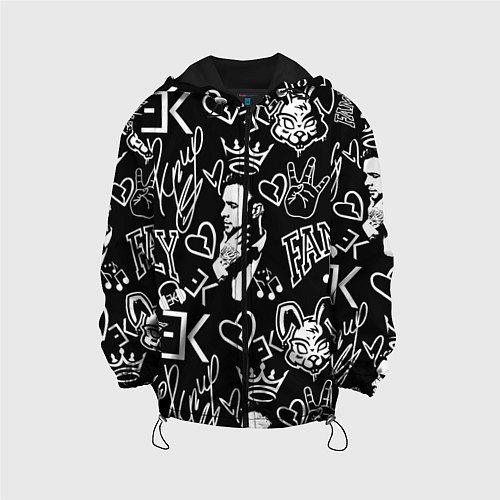 Детская куртка Егор Крид LogoBombing / 3D-Черный – фото 1