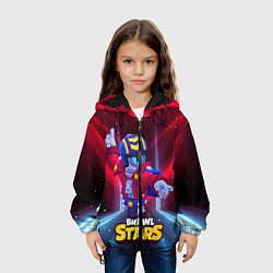 Куртка с капюшоном детская STU СТУ Brawl Stars, цвет: 3D-черный — фото 2