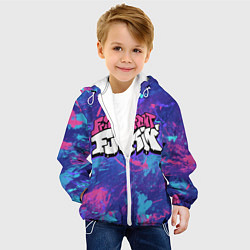 Куртка с капюшоном детская Friday Night Funkin, цвет: 3D-белый — фото 2