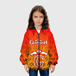 Куртка с капюшоном детская GENSHIN IMPACT, цвет: 3D-черный — фото 2