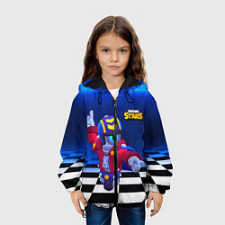 Куртка с капюшоном детская STU СТУ Brawl Stars, цвет: 3D-черный — фото 2