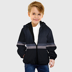 Куртка с капюшоном детская Минимализм, цвет: 3D-черный — фото 2