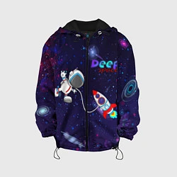 Куртка с капюшоном детская Deep Space Cartoon, цвет: 3D-черный