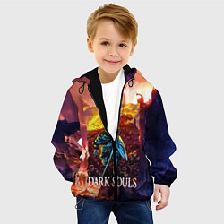 Куртка с капюшоном детская DARKSOULS RPG, цвет: 3D-черный — фото 2