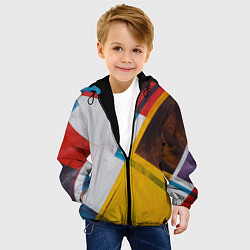 Куртка с капюшоном детская KVADRO, цвет: 3D-черный — фото 2