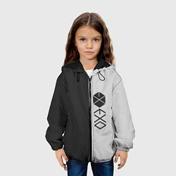 Куртка с капюшоном детская EXO, цвет: 3D-черный — фото 2