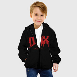 Куртка с капюшоном детская DMX RIP 1970-2021, цвет: 3D-черный — фото 2