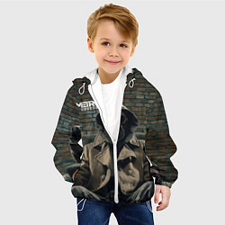 Куртка с капюшоном детская Metro сталкер, цвет: 3D-белый — фото 2