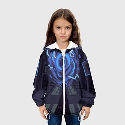Куртка с капюшоном детская Solo Leveling, цвет: 3D-белый — фото 2
