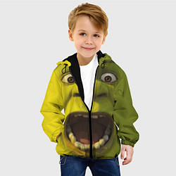 Куртка с капюшоном детская Shrek is Yelling, цвет: 3D-черный — фото 2
