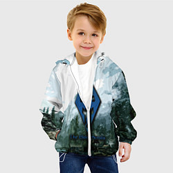 Куртка с капюшоном детская The Elder Scrolls Довакин, цвет: 3D-белый — фото 2