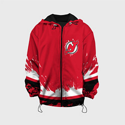 Куртка с капюшоном детская New Jersey Devils Ink, цвет: 3D-черный