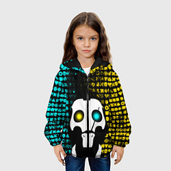 Куртка с капюшоном детская ЛЮБОВЬ СМЕРТЬ И РОБОТЫ, цвет: 3D-черный — фото 2