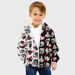 Куртка с капюшоном детская SOLO LEVELING ГИЛЬДИИ, цвет: 3D-белый — фото 2