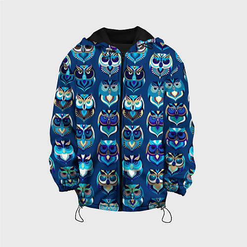 Детская куртка Совы / 3D-Черный – фото 1