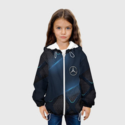 Куртка с капюшоном детская MERCEDES BENZ 3D Geometry 3Д, цвет: 3D-белый — фото 2