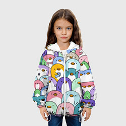 Куртка с капюшоном детская Пингвины, цвет: 3D-белый — фото 2