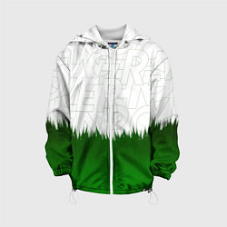 Куртка с капюшоном детская GREEN POWER, цвет: 3D-белый