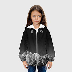 Куртка с капюшоном детская ГОРЫ В МОЕМ СЕРДЦЕ КАМУФЛЯЖ, цвет: 3D-белый — фото 2
