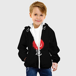 Куртка с капюшоном детская Айкидо, цвет: 3D-белый — фото 2