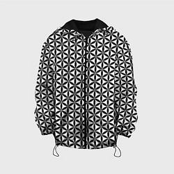 Куртка с капюшоном детская Цветок Жизни, цвет: 3D-черный