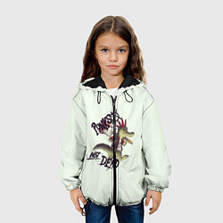 Куртка с капюшоном детская Крокодил панк, цвет: 3D-черный — фото 2