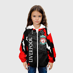 Куртка с капюшоном детская LIVERPOOL ЛИВЕРПУЛЬ СПОРТ, цвет: 3D-белый — фото 2