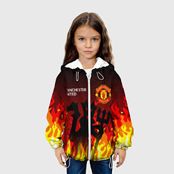 Куртка с капюшоном детская MANCHESTER UNITED ДЬЯВОЛ, цвет: 3D-белый — фото 2