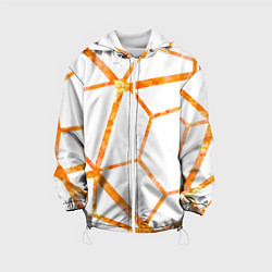 Куртка с капюшоном детская Hexagon, цвет: 3D-белый