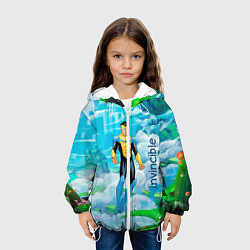 Куртка с капюшоном детская Неуязвимый Invincible, цвет: 3D-белый — фото 2
