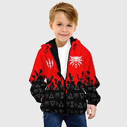 Куртка с капюшоном детская THE WITCHER 5, цвет: 3D-черный — фото 2