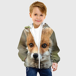 Куртка с капюшоном детская Миленький лисенок, цвет: 3D-белый — фото 2
