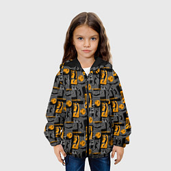 Куртка с капюшоном детская Basketball, цвет: 3D-черный — фото 2