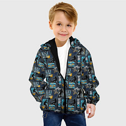 Куртка с капюшоном детская SNOWBOARD, цвет: 3D-черный — фото 2