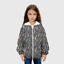 Куртка с капюшоном детская Шахматист, цвет: 3D-белый — фото 2