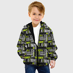 Куртка с капюшоном детская Экстремальный Спорт, цвет: 3D-черный — фото 2