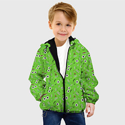 Куртка с капюшоном детская Мультяшные Лица, цвет: 3D-черный — фото 2