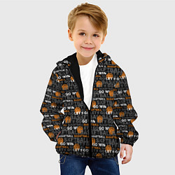 Куртка с капюшоном детская BASKETBALL, цвет: 3D-черный — фото 2
